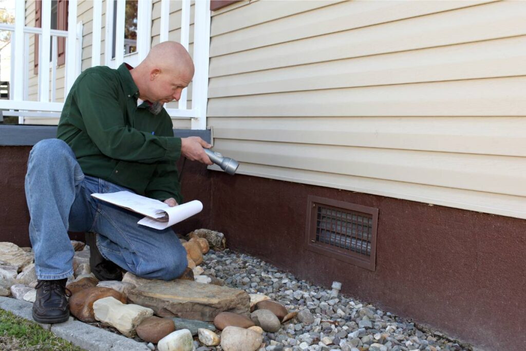 checking foundation cracks