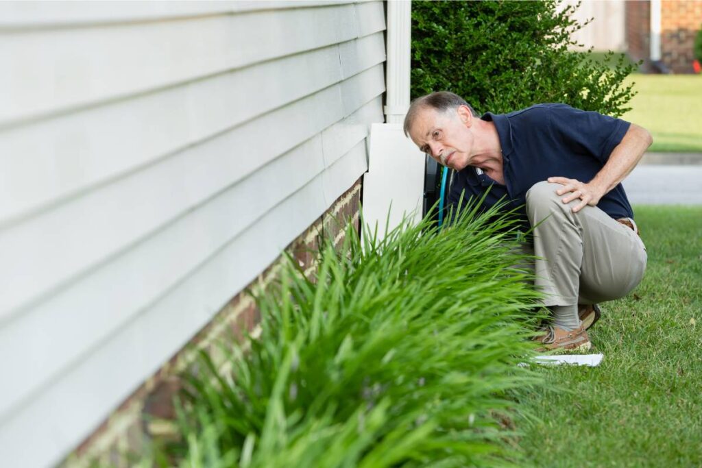 checking house foundation cracks