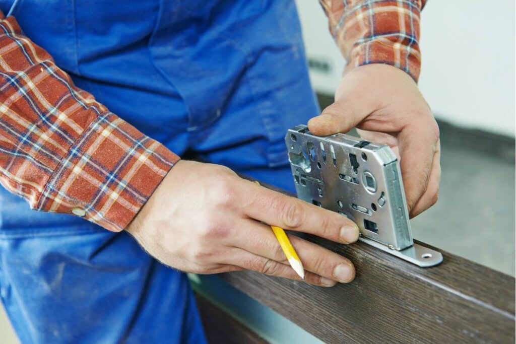 smart door lock installation