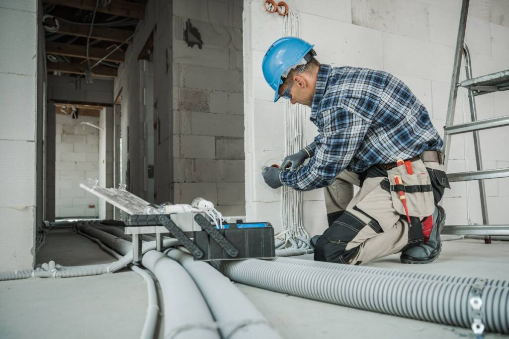 electrical installation by Justice Inc