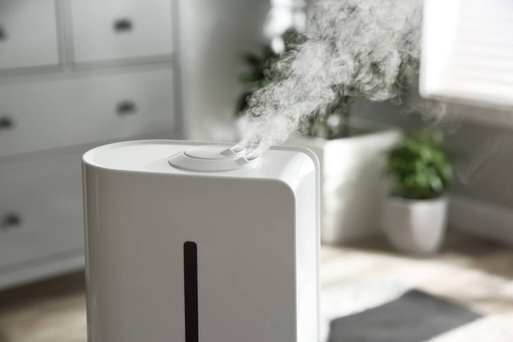 humidifier providing good air quality home