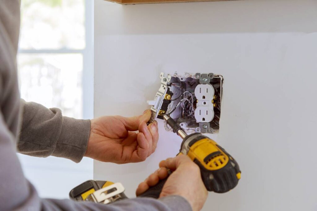 electrical issues - discolored outlets