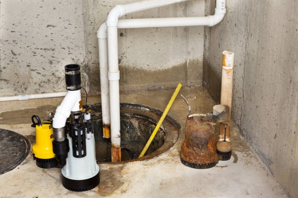 plumbing emergency during summer - sump pump