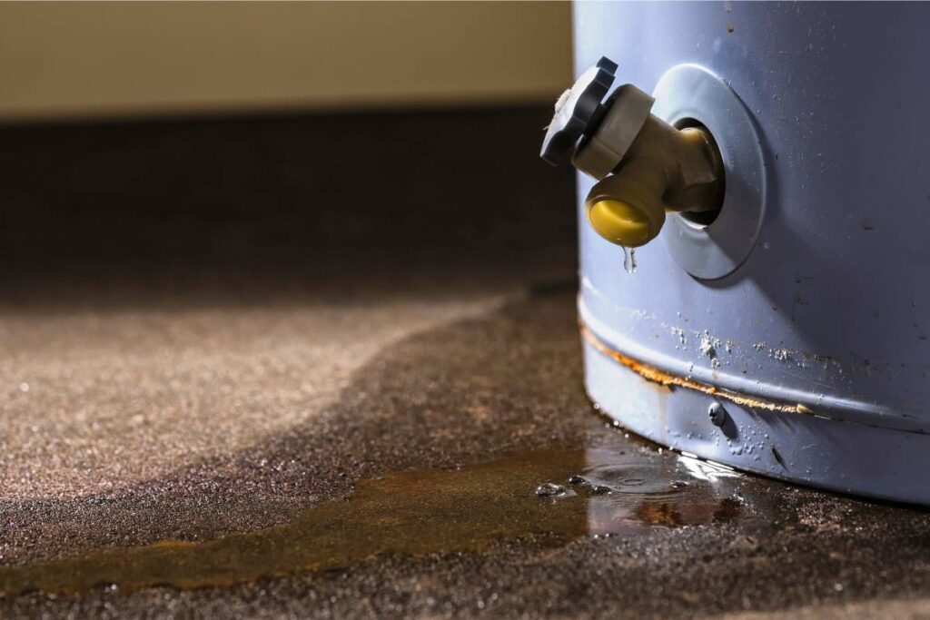 replace your water heater - water leaks