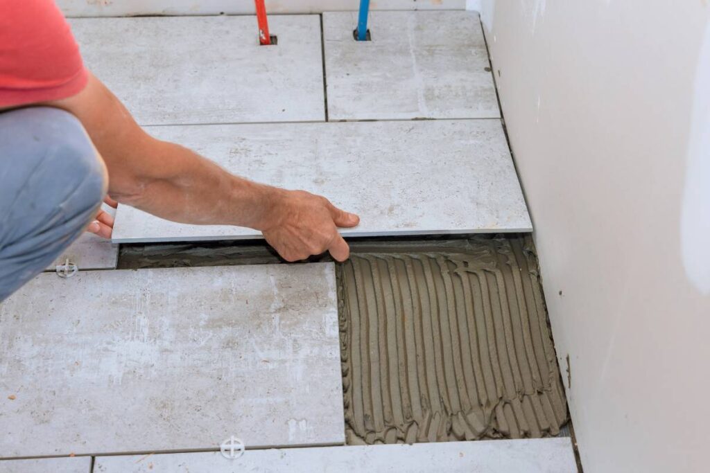 tile flooring installation
