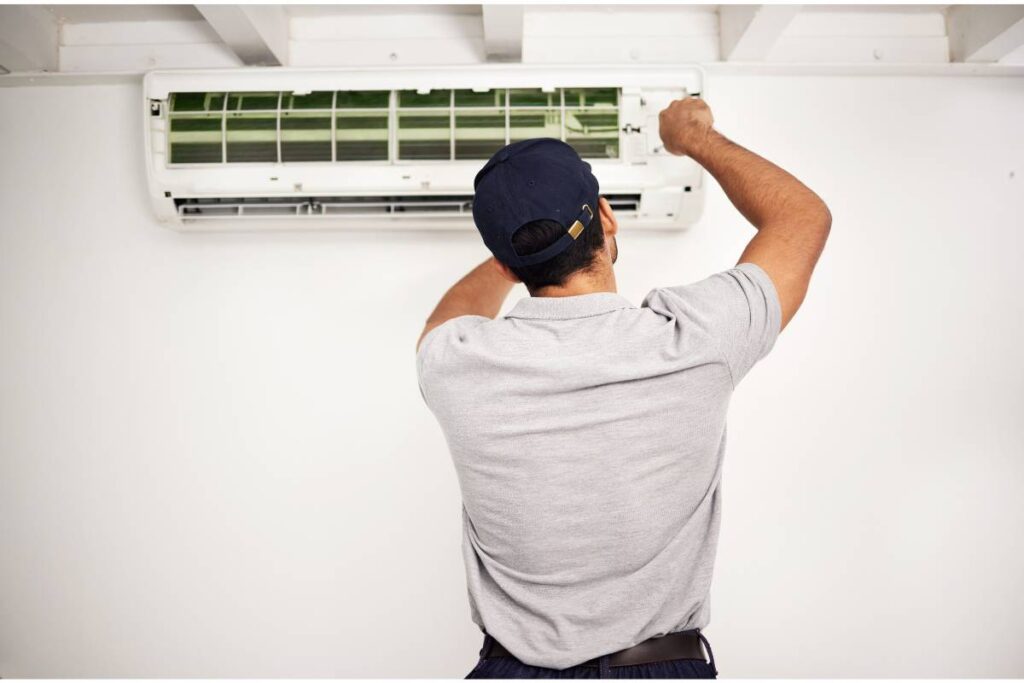 improve indoor air quality - technician