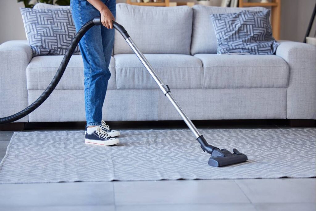 improve indoor air quality - vacuum carpet