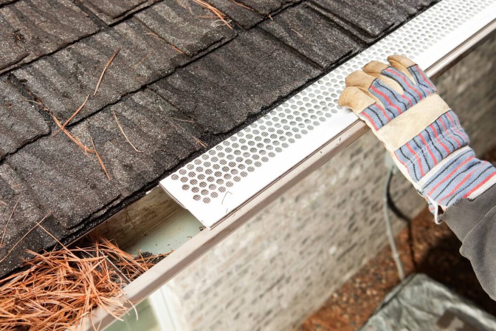 Gutter Guards protects moisture damage