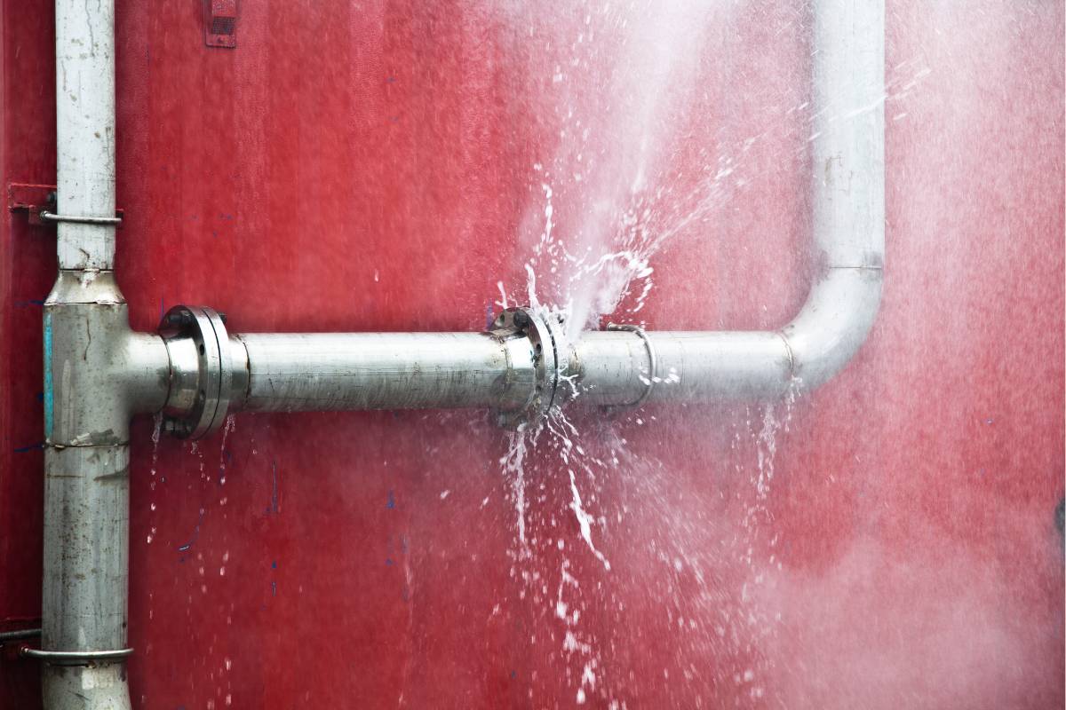 burst pipes