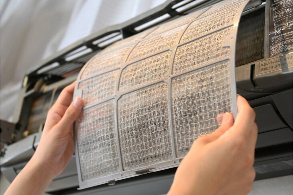 AC running but not cooling - clogged air filter