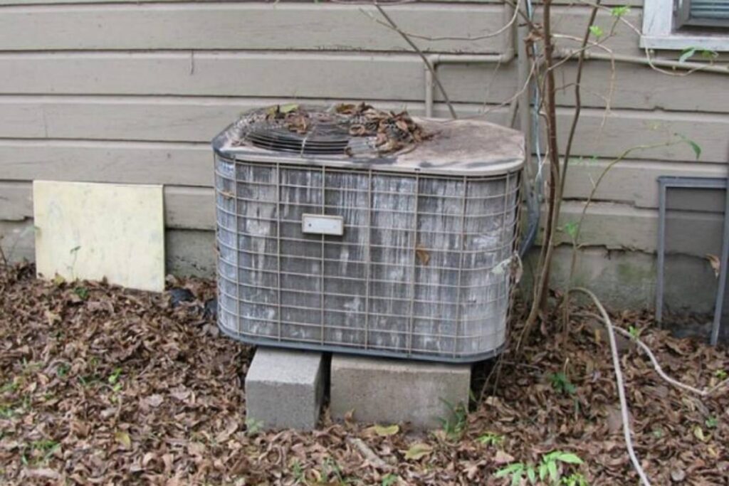 how often should you service your AC - old AC unit